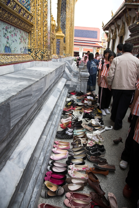Shoes at the Grand Palace in Bangkok